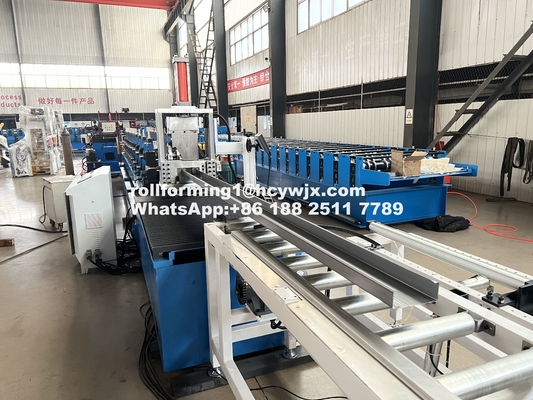 14 Stations Racking Beams Roll Forming Machine Line Met Stand Type Structure