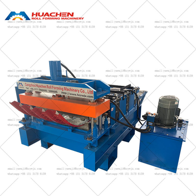 Gekrompen metalen dakpaneel Hydraulische boogplaat koudrolvormende machine