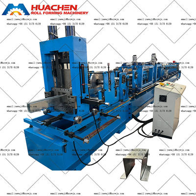 Hydraulisch snijden gegalvaniseerd staal OMEGA Purlin Roll Forming Machine Met CE