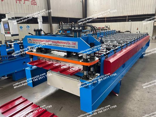 1250 mm gegalvaniseerde plaat metalen rollen vormen machines 5,5 kW Vermogen