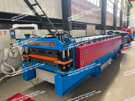20M/Min Metalen dakpaneel Dubbellaag rolvormende machine Automatisch type