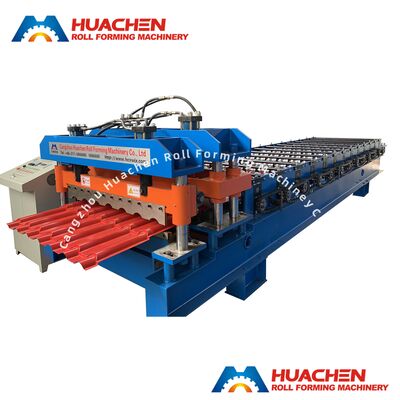 4m/min. Snelheid 13 rolstations Stalen geglazuurde tegel rollvormende machine met 45# stalen verdoofing en bekleding