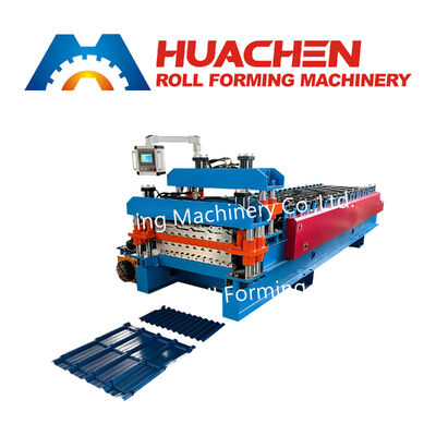 Aluminium tegel Metalen dakplaat Beste dakplaat fabrikanten Machines Wandpaneel Dubbellaag dakplaat Rollenvormende machine Maquina De Planc