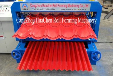 MetalSheet Roll Forming Machine 0,3 - 0,8 mm Automatisch hydraulisch snijden