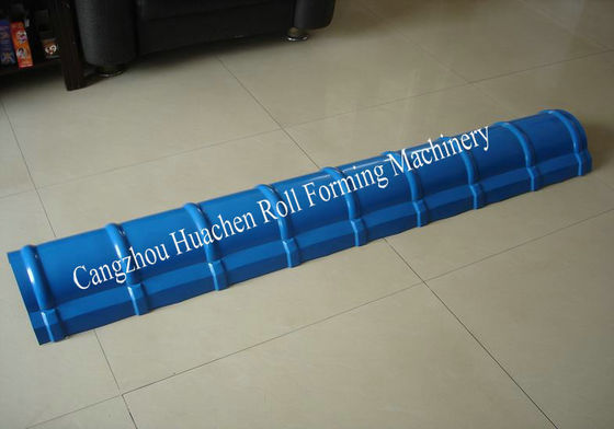 Aangepaste automatische nokvorst rolvormmachine met 5,5 kW hoofdmotorvermogen en PLC-besturing voor platen met een dikte van 0,3-0,6 mm