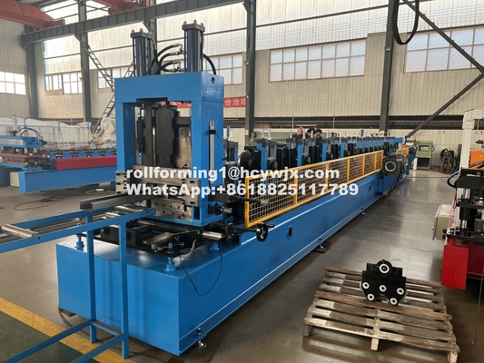 Een klik CZ Purlin Interchange Roll Forming Machine Keten Drive