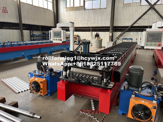 Efficiënte robuuste gegolfde rollenvormende machine met H-balkmachinebasis