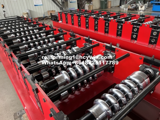 Efficiënte robuuste gegolfde rollenvormende machine met H-balkmachinebasis