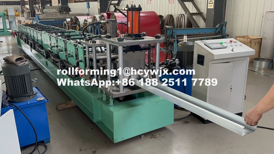 Keten aandrijving 1,2 mm Cz Purlin Roll Forming Machine Efficiënt
