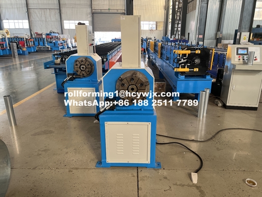 0.45-0.6mm Materiaaldikte Downspout Roll Forming Machine met 5,5kw motorvermogen