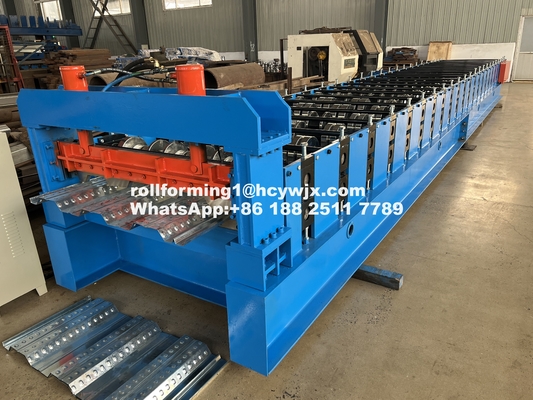 PLC gecontroleerde vloer dek rollen vormmachine 400mm H balk staal frame 1220mm breed