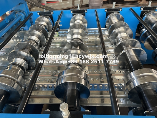 PLC gecontroleerde vloer dek rollen vormmachine 400mm H balk staal frame 1220mm breed