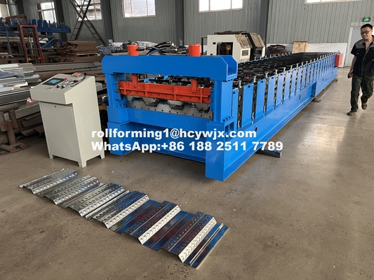 Hydraulische 11 11 5.5KW motor vloer dek rollen vormmachine 8-12m/min snelheid met PLC besturingssysteem