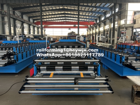 15-20m/min Dubbellaagvormende machine voor metalen dakplaten
