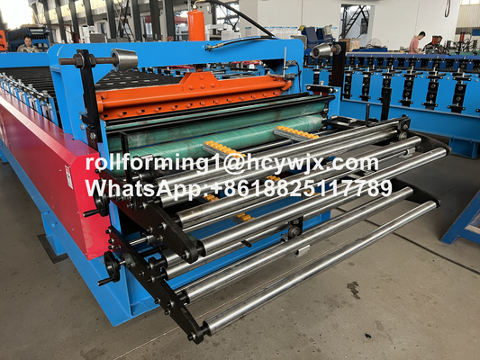 TR37-200/TR14-225 Dubbellagige rollenvormende machine met precuting guillotine