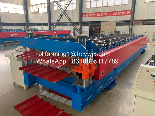 75 mm hoofdasknop touchscreen rollen vormmachine voor 0,3-0,6 mm metaal