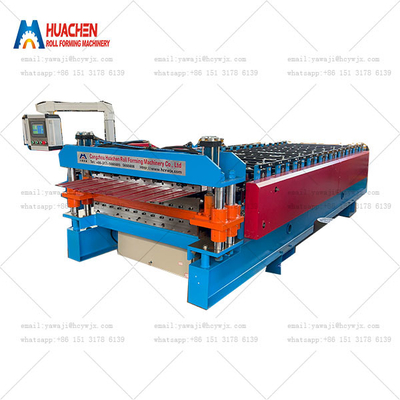 Metalen dubbele laag HC6/22 Trapezium daktegel rollenvormende machine