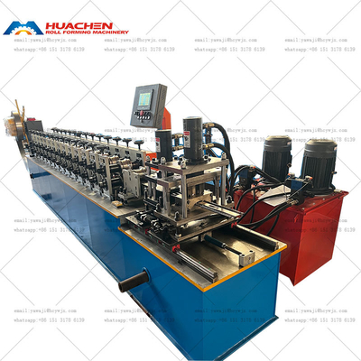 Metalen stalen sluiter deur rollende machine met punch