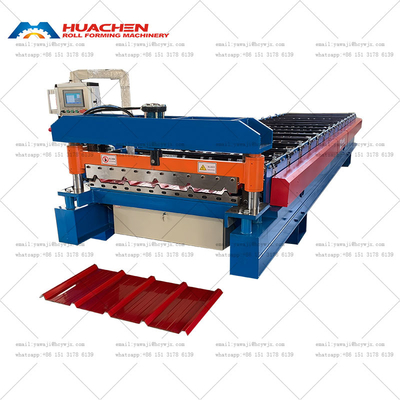 Op maat gemaakte trapezium dakrolvormmachine Trapezium daktegelmachine