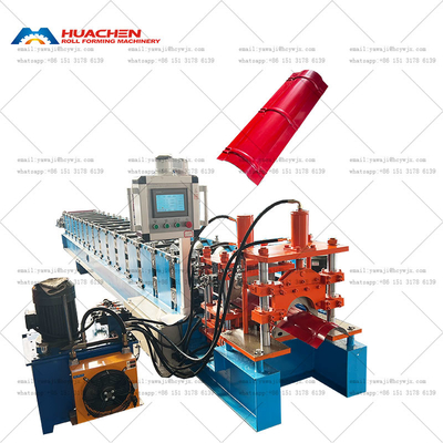Metalen dakplaat maken dak staal Ridge Cap Roll Forming Machine