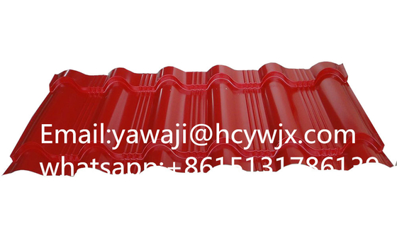Hydraulische geglazuurde stalen tegel rollen vormmachine met CR12 snijmateriaal en 0,3-0,6 mm materiaal dikte