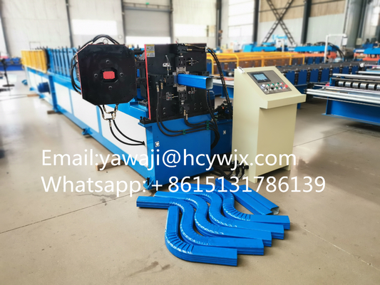 Roofgat Downspout Elbow Machine Regen Steel Downspout Roll Forming Machine Met Elbow