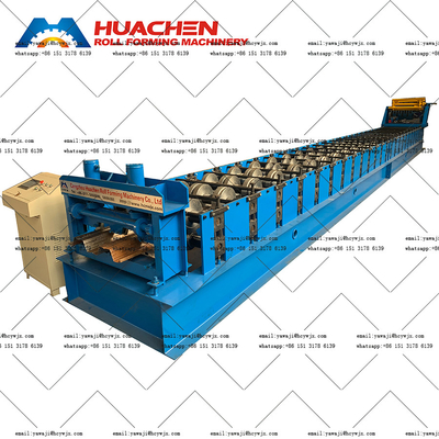 Ketting aandrijving panel rollen vormmachine voor PPGI / GI materiaal type vloer dek rollen vormen