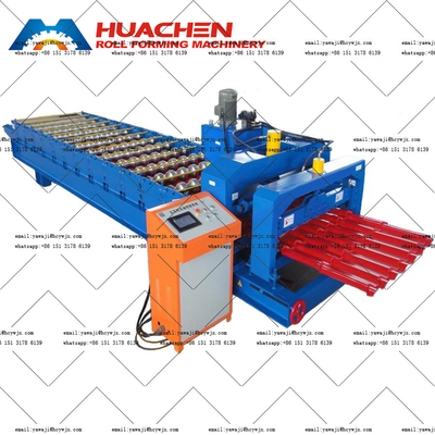Gelaste tegels 15 stations Metal Roll Forming Machine voor 0,3-0,6 mm