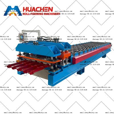 1200 mm glazen daktegel rollen vormmachine met 14 stations