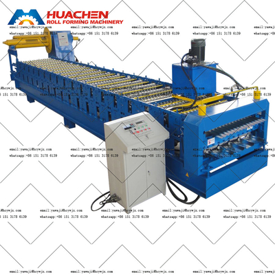 1000 mm 18 stations dubbele laag rollenvormende machine 3 fasen