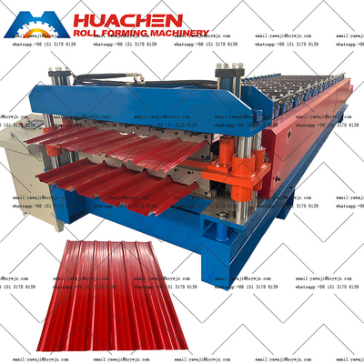 Daken 1250 mm Dubbellaag rollenvormende machine 380v