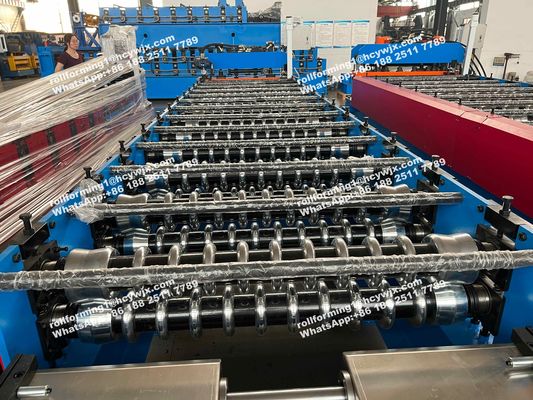 De staalsilo PPGI plooide Broodje Vormt Machine voor 0.7mm Dakblad