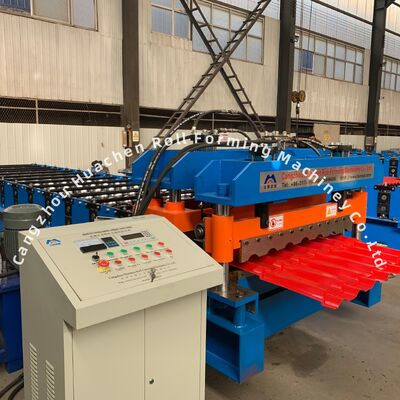 4m/min. Snelheid 13 rolstations Stalen geglazuurde tegel rollvormende machine met 45# stalen verdoofing en bekleding