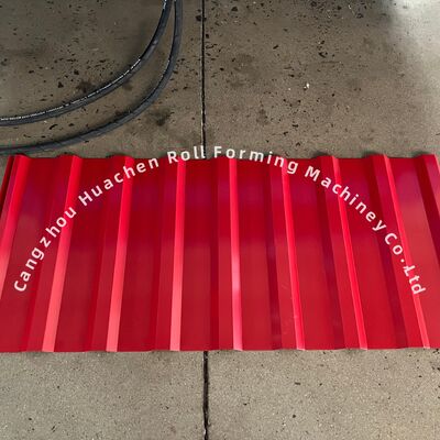 Hoge Snelheid 15m/min Dubbellaags Golfplaat Rollenbuigmachine met Panasonic PLC Besturing en 45# Staal Harding