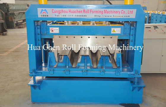1.2mm Dikte 28T Gewicht Metal Deck Roll Forming Machine met 1 jaar garantie voor de productie van vloerdek