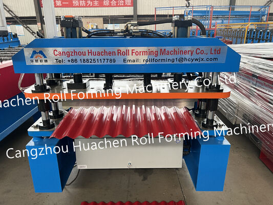 Metalen platen dakbedekkingsmachine tegelmachine gegolfde en trapezium daktegel rolvormende machine