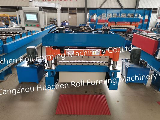 Trapeziumvormige dakpaneel / wandpaneelvormmachine / tegelproductiemachine