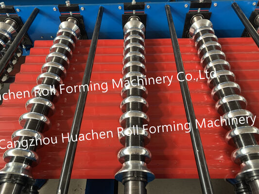 Trapeziumvormige dakprofielplaatvormmachine van staalplaat Ibr Dakpaneelrolvormmachine productielijn