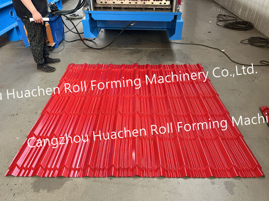 Aluminum and galvanized sheet metal color steel plate single-layer platform trapezoidal profile forming machine