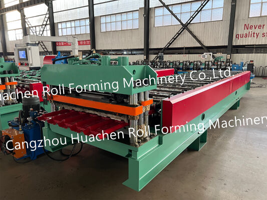 Enkellaags geprofileerde metalen stalen dakpaneelvormmachine