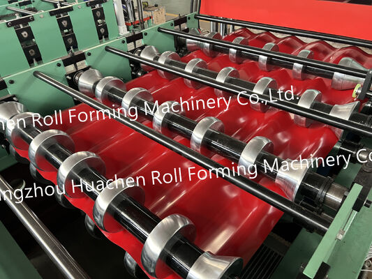 Machine voor het vormen van daktegels Machine voor het maken van glazen tegels Machine voor het maken van stalen platenrol