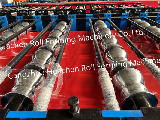 Gekleurde gegolfde glazen tegel Metalen dakprofiel Zink staalplaat maken machine Dubbele laag dak rollen vormen machine