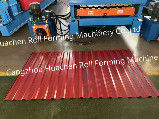 Machines voor de vervaardiging van gewalste geglazuurde glazen tegels van ijzeren platen van kleur - dubbele laagvormende machines