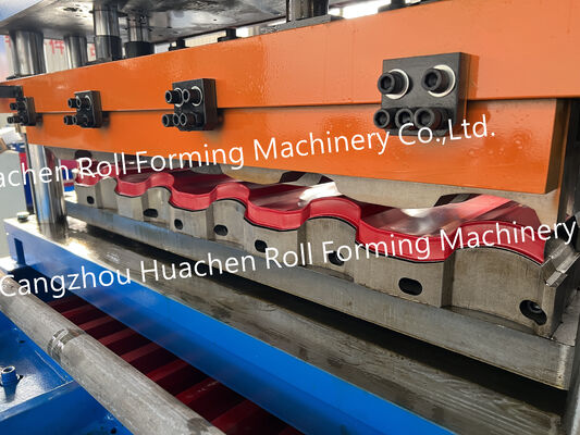 Machines voor het vervaardigen van dakplaten van trapeziumvormige metalen platen, machines voor het vervaardigen van tegels, machines voor het vormen van platen van daktegels