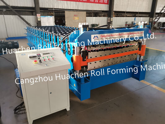 Trapeziumvormig gegolfd geglazuurd traptegelpersdak Dakbedekkingsplaat Rolvormer Vormmachine Machine Prijs Fabrikant