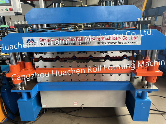 Warm verkoop gegolfde ijzeren dakplaat rollen vormen machine staal tegel maken machine