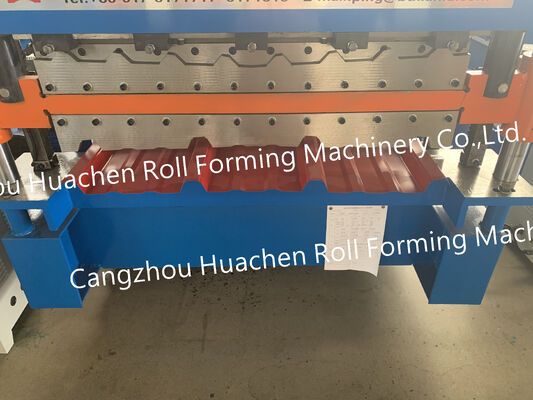 Dimensionaal nauwkeurige geglazuurde tegels aluminium dakbedekking metalen plaat rolvormmachine