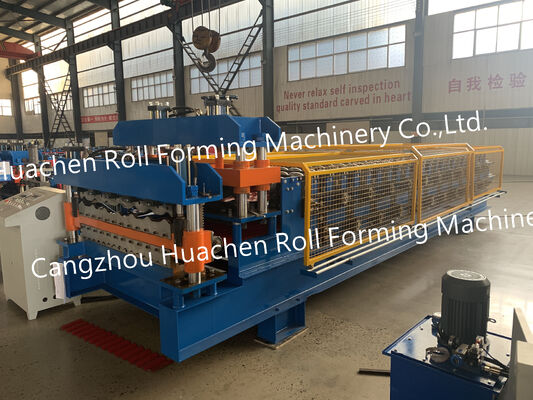 Doppellagig trapeziumvormig dakplaatrolvormende machine voor metalen dakbedekking