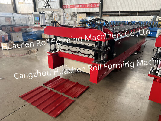 Volledig automatische trapeziumvormige dakplaat rollvormende machine voor metalen dakpanelen