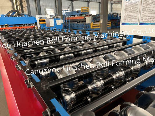 Rolmachine voor het rollen van golvende panelen voor daken, rolmachine voor het rollen van dubbellagige daktegels